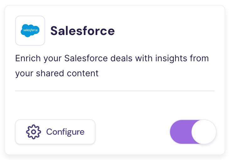 Configure Salesforce tile in Walnut integrations