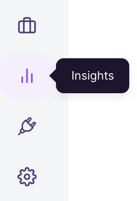 Insights tab selected in Walnut navigation menu