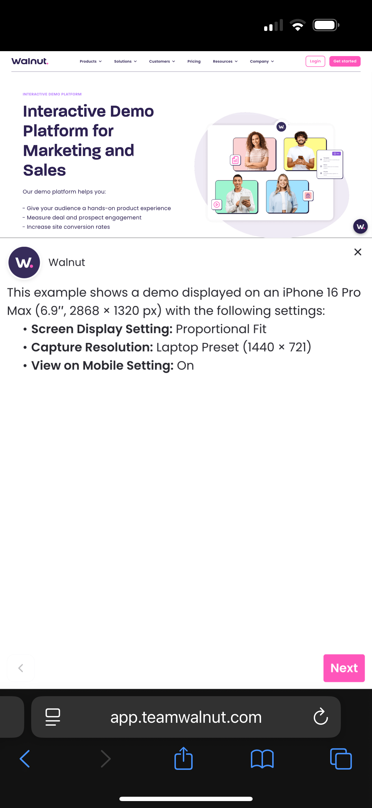 Thumbnail: new desktop capture displayed in mobile view using Proportional Fit