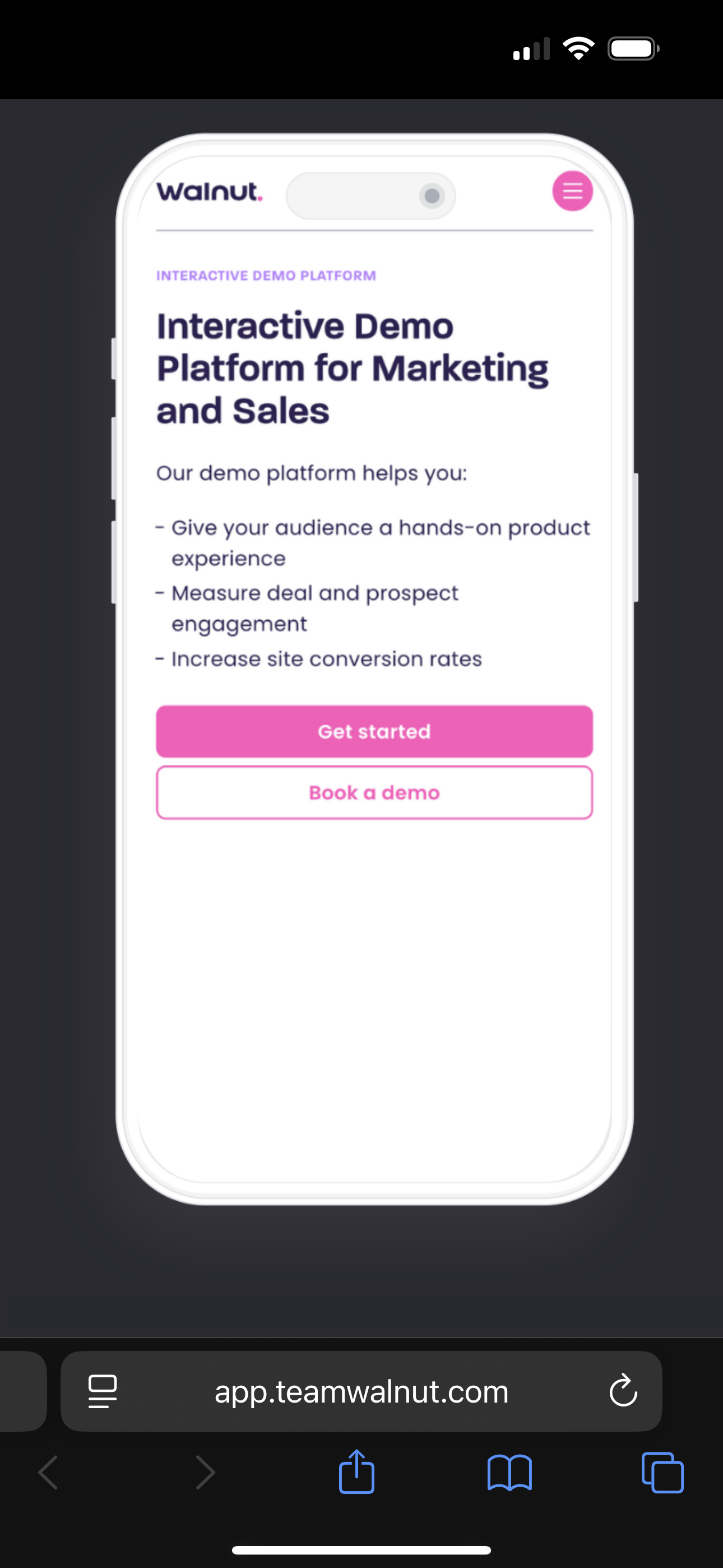 Thumbnail: native mobile app demo (example 1)