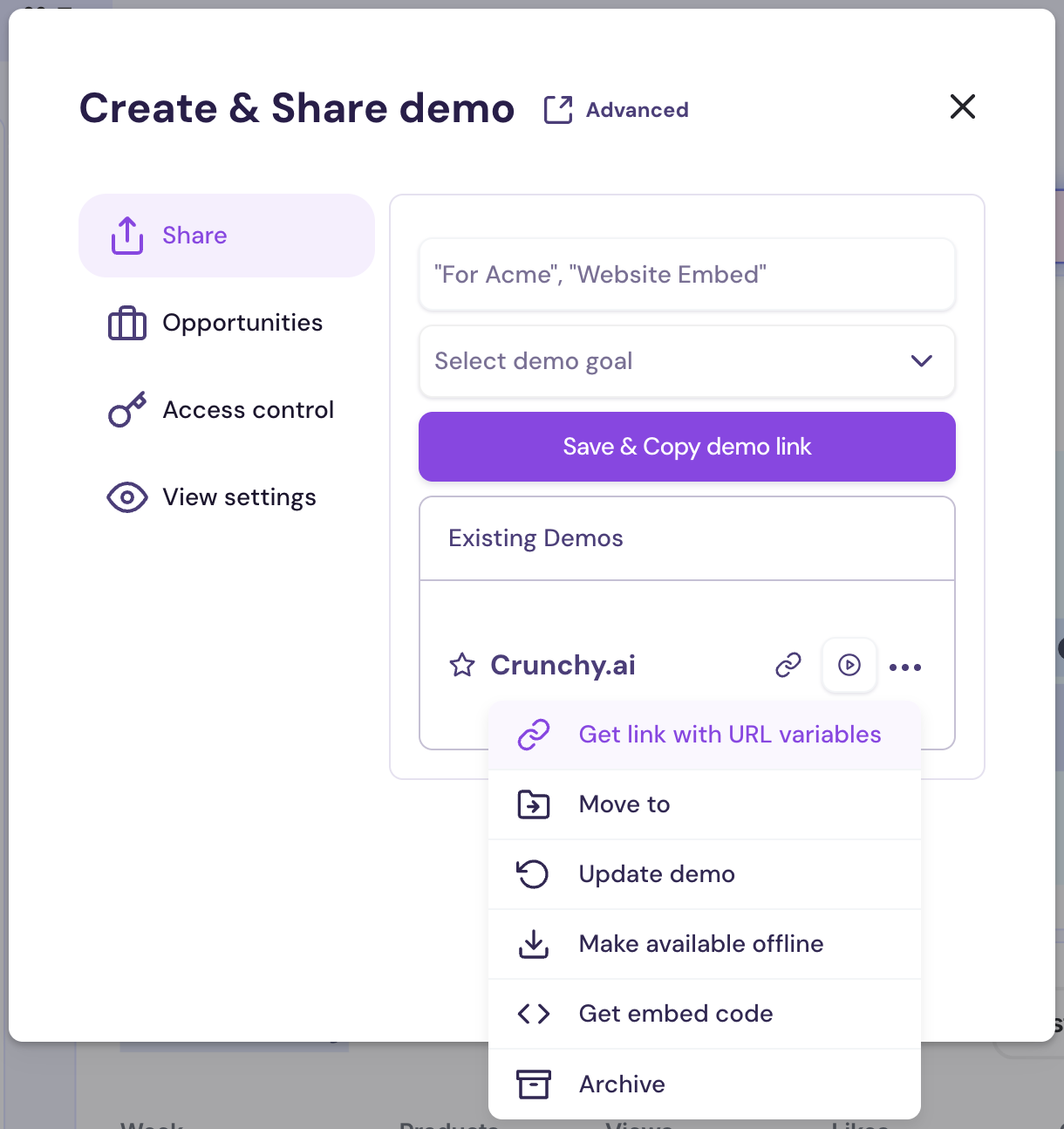 Screenshot 2025-05-05 at 7.50.36 AM showing URL variable setup in Walnut.