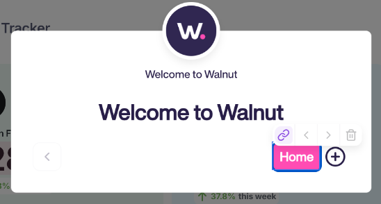 Example of an annotation button at the end of a guided path linking back to the demo URL.