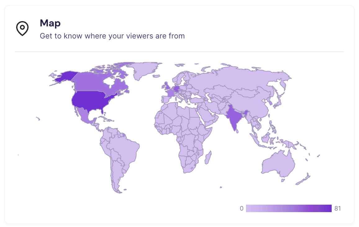 Viewer location map
