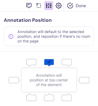 Tooltip position controls in Walnut