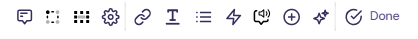 Expanded tooltip toolbar in Walnut