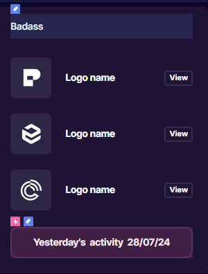 Screenshot showing a dynamic date variable tag in the Walnut editor.