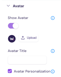 Avatar settings in Walnut guides